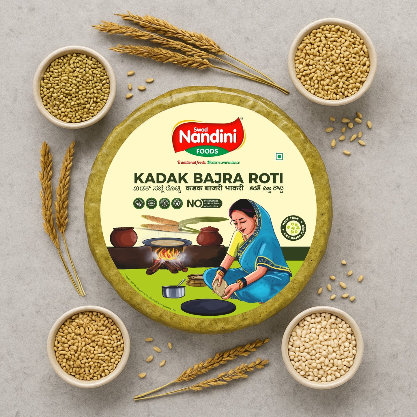 kadak Bajra Roti