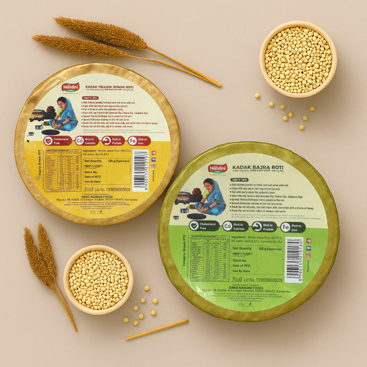 Kadak Bajra Roti & Kadak Yellow Jowar Roti