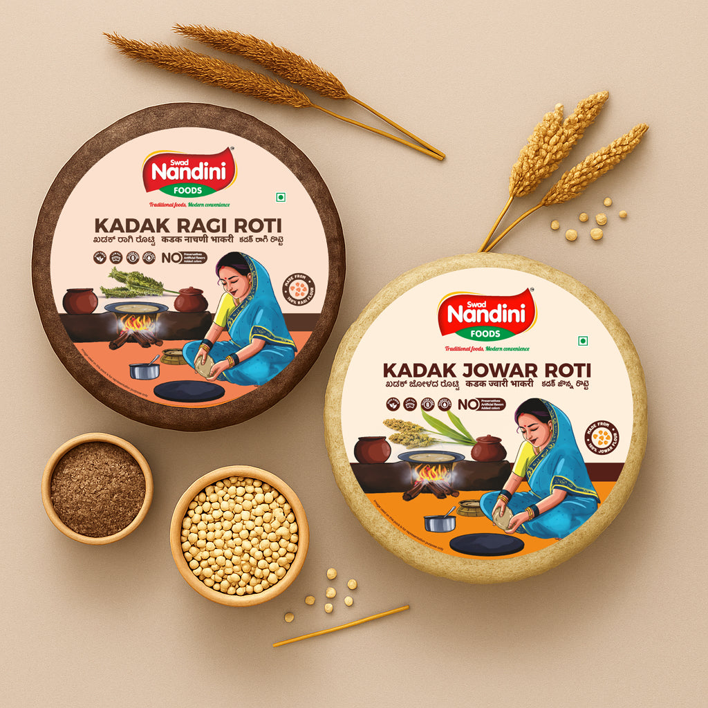 Kadak Jowar Roti & Kadak Ragi Roti