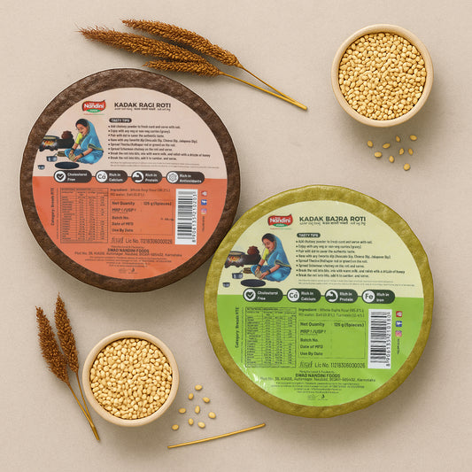 Kadak Ragi Roti & Kadak Bajra Roti