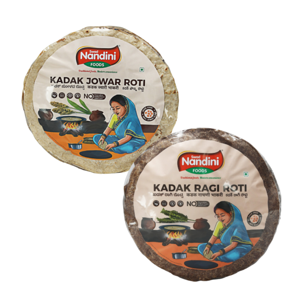 Kadak Jowar Roti & Kadak Ragi Roti