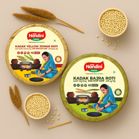 Kadak Bajra Roti & Kadak Yellow Jowar Roti