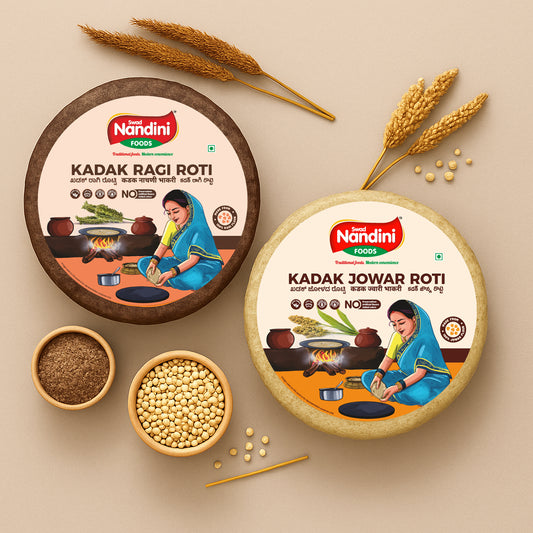 Kadak Jowar Roti & Kadak Ragi Roti