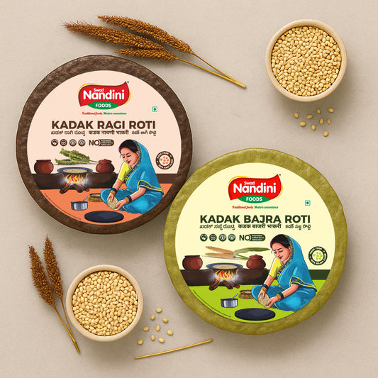 Kadak Ragi Roti & Kadak Bajra Roti