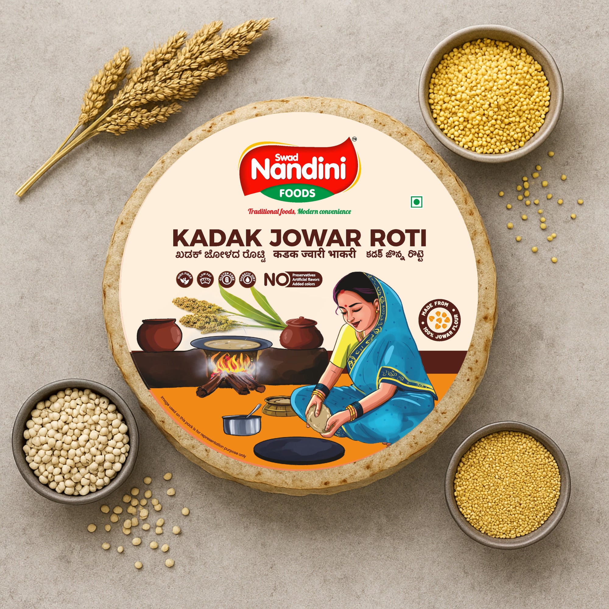 Kadak Jowar Roti – Swad Nandini Foods
