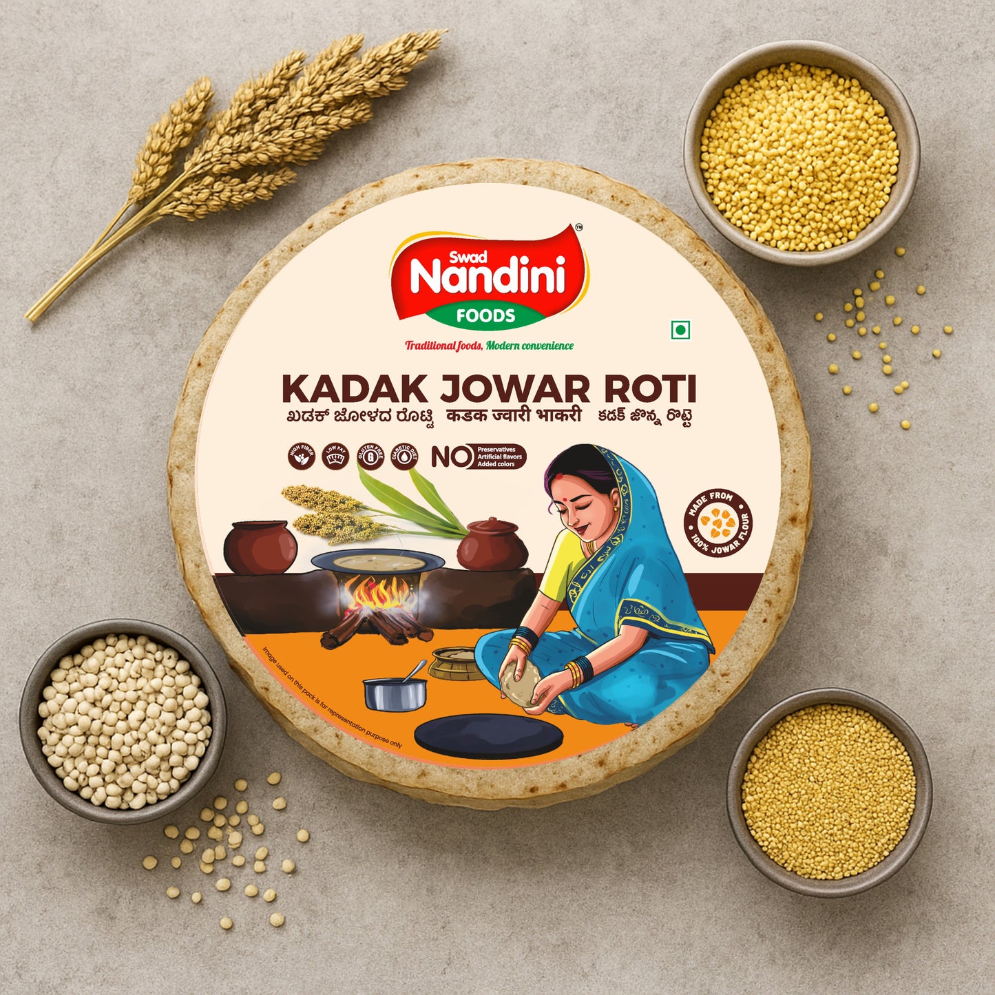 Kadak Jowar Roti