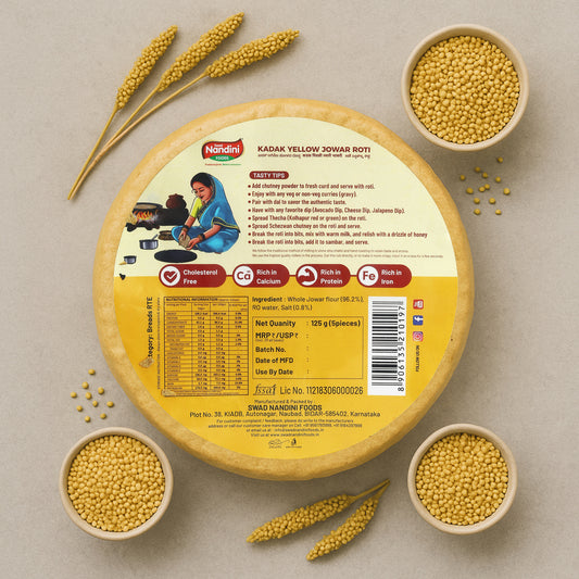 Kadak Yellow Jowar Roti