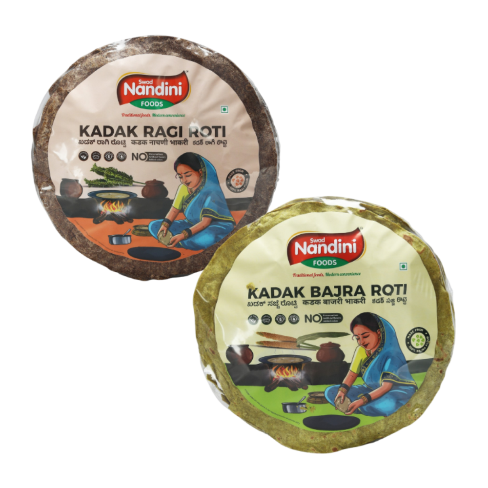 Kadak Ragi Roti & Kadak Bajra Roti