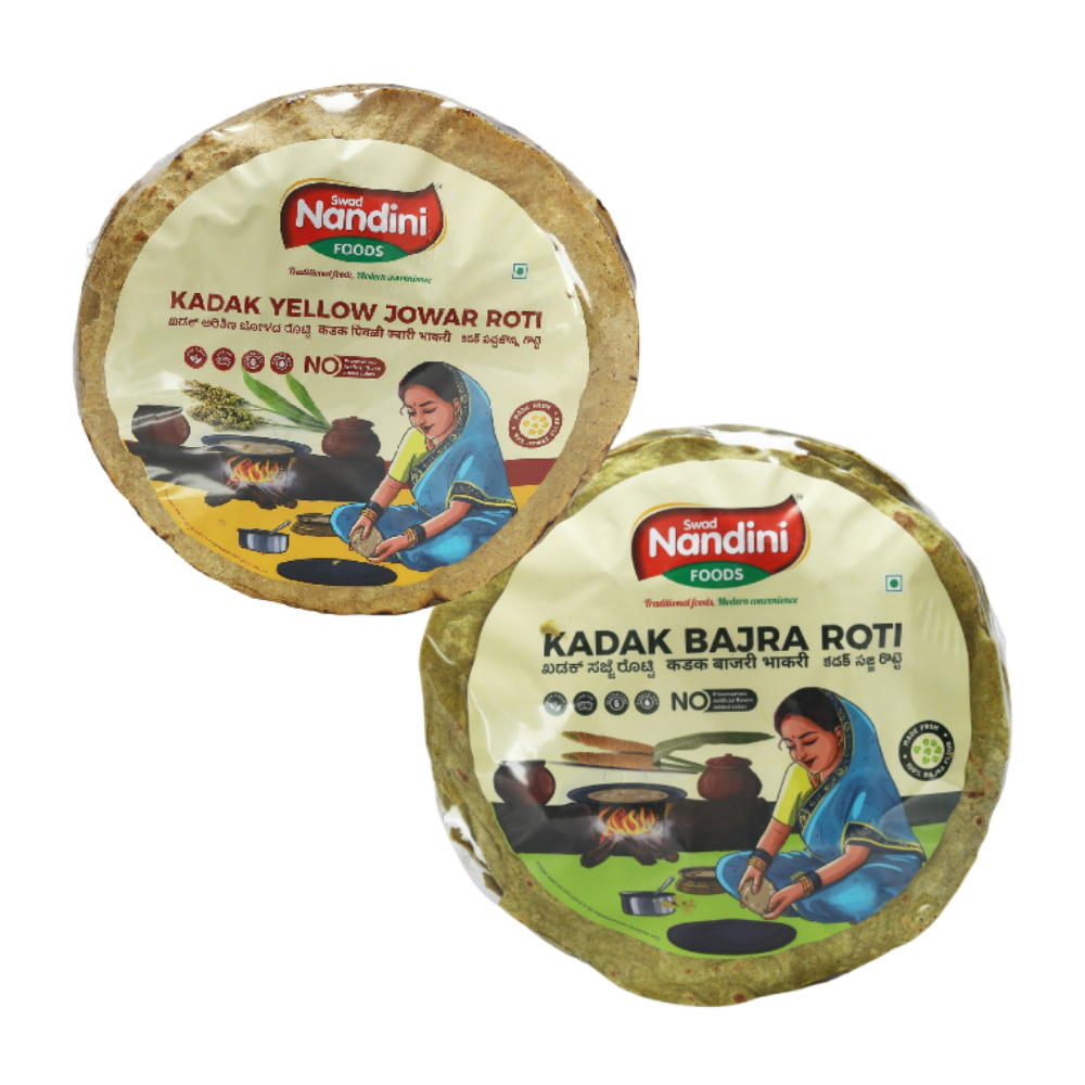 Kadak Bajra Roti & Kadak Yellow Jowar Roti